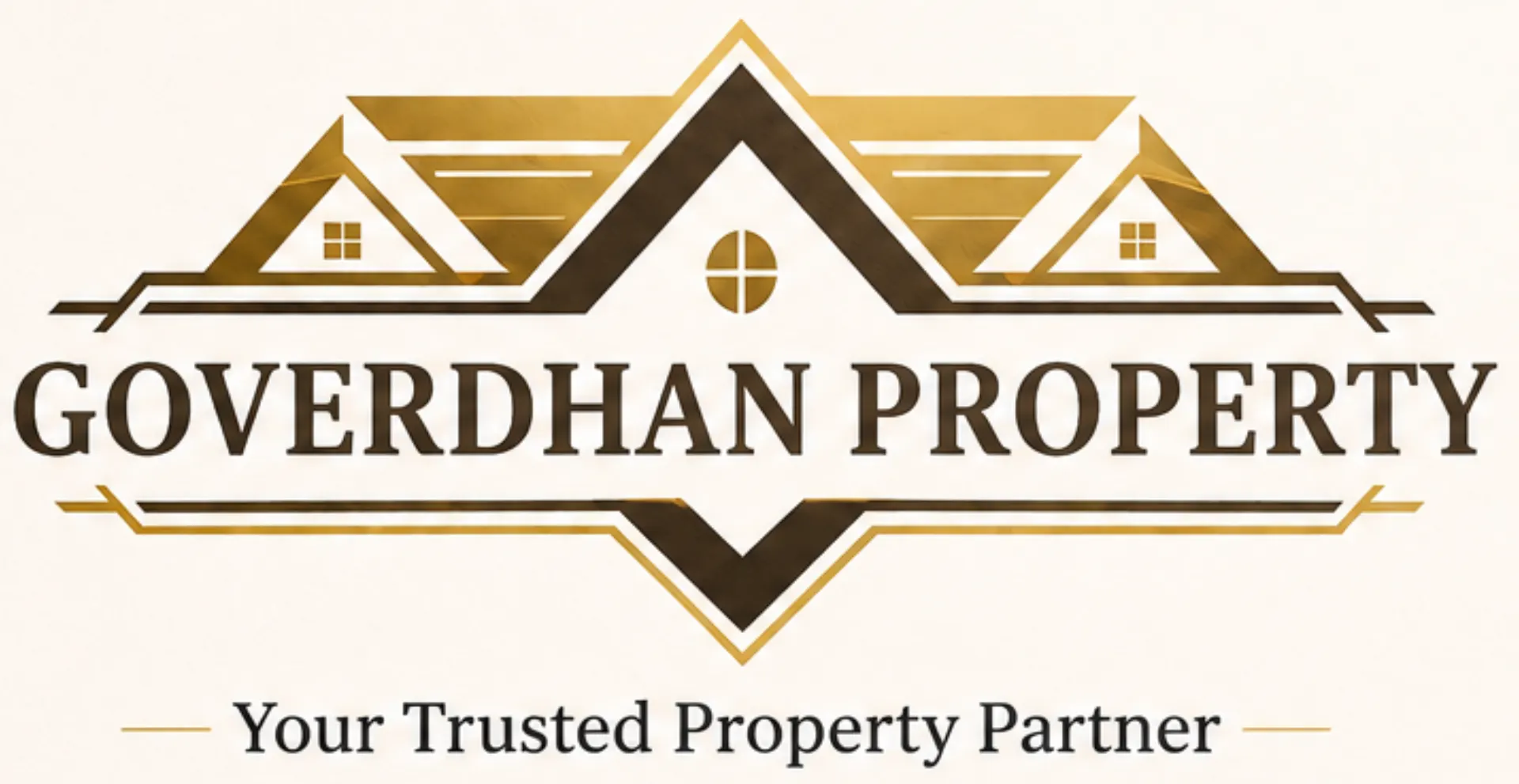 GOVERDHAN PROPERTY real estate logo for residential and commercial property services